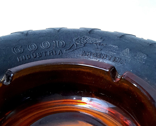 Antiguo Cenicero Publicidad Neumatico Goodyear Grande 1940s (Usado)
