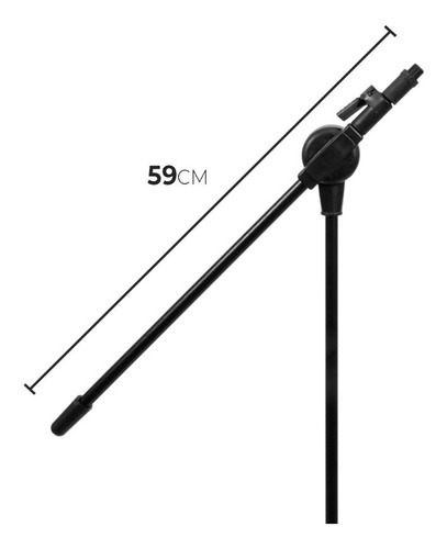 Imagem 10 de 10 de Kit Arcano Microfone Am-black-1 + Am-f1 + Pedestal Pmv