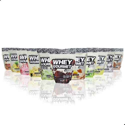 Kit 25 Unidades Whey Protein Gourmet Isolado 907g