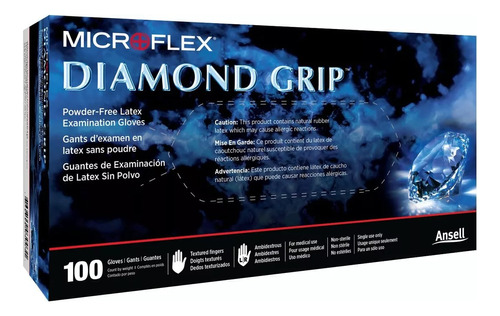 Microflex Diamond Grip Talla S (1 Caja De 100 Guantes)