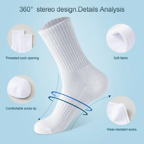 Calcetines De Algodón Para Hombre, Transpirables, De Tubo Me
