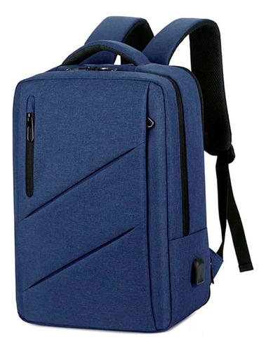 Mochila Urbana Con Puerto Usb Porta Notebook Reforzada 18l