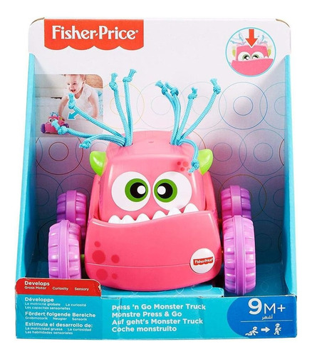 Fisher Price Juego Arrastre Monstruo Presiona Y Persigue Ros