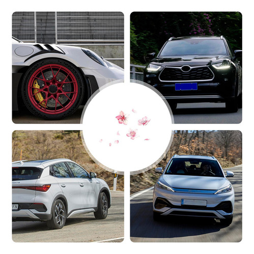 Wv Calcomanías De Flores De Cerezo Para Automóviles
