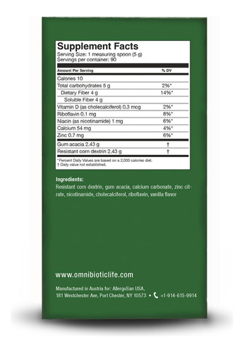 Omni Biotic Omni-logic Prebiótico Inmunidad 90 Dosis