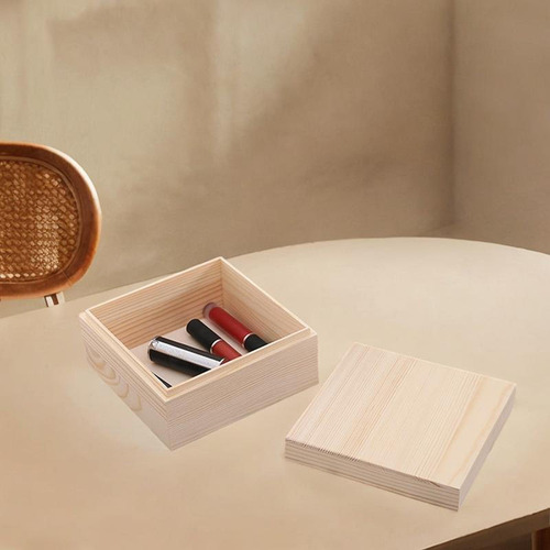 Caja De Almacenamiento De Madera Joya De Joya Portátil De L