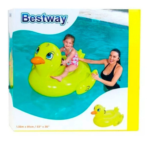 Imagen 3 de 5 de Pato Chico Inflable Flotador Pileta Bestway 41102 Full