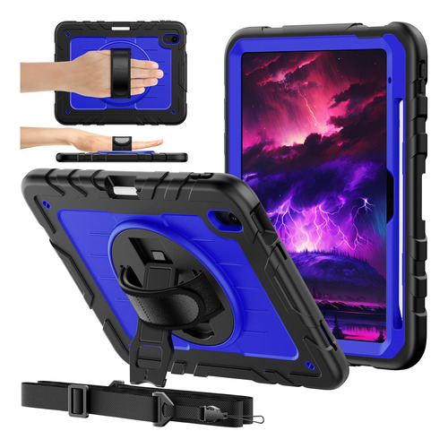 Funda Para Ipad A16 11 Pulgadas 11ª Generación 2025 Negro/azul