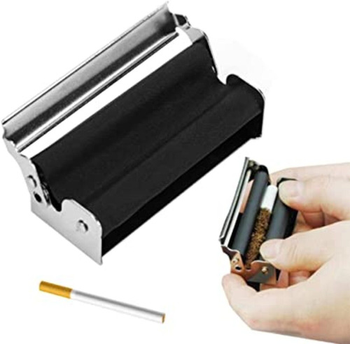 Bolador Rolador Automático para Enrollar Seda, Metal, 110 mm, color negro