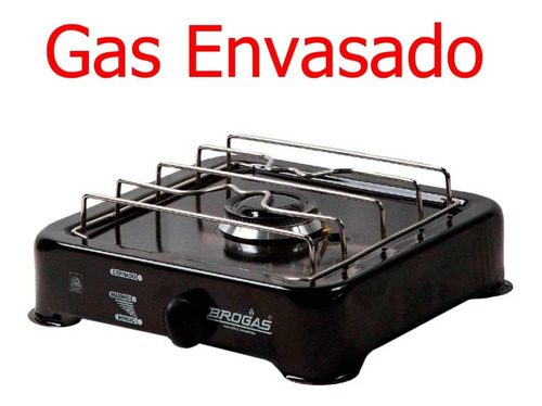 Anafe A Gas 1 Hornalla Gas Envasado Brogas 8100 Aprobado