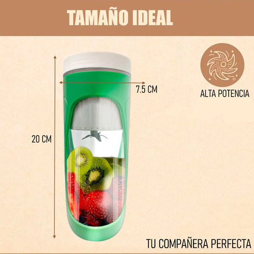 Juguera Portatil Juguera Personal Licuadora Personal Batidor Licuadora Personal Plástico Libre De Bpa Impermeable Juguera Individual 450ml Acero Inoxidable Color Azul Arcashopping