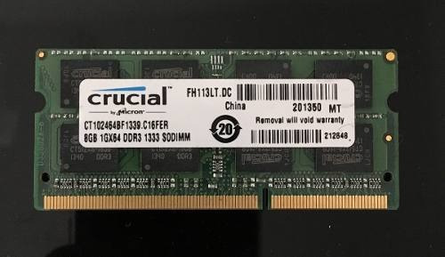 Memoria RAM 8GB 1 Crucial CT102464BF1339