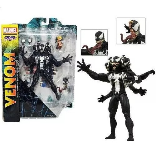 Venom Marvel Select 20 Cm Varios Accesorios Original Y Nuevo