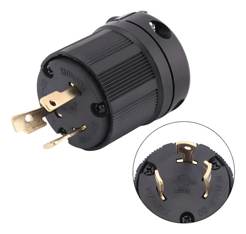 Clavija 3 Polos Para Planta D Luz Clavija Tipo Nema Uso Rudo