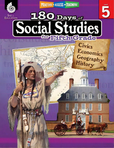 180 Days Of Social Studies For Fifth Grade, De Cotton, Catherine. Editorial Shell Educ Pub, Tapa Blanda En Inglés