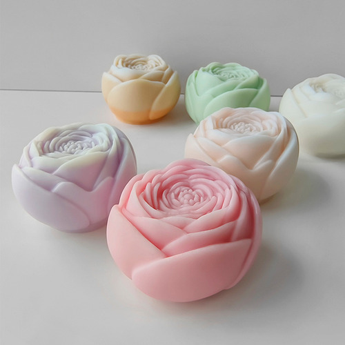 Molde De Silicone Formato Flor Para Velas Modelo 8