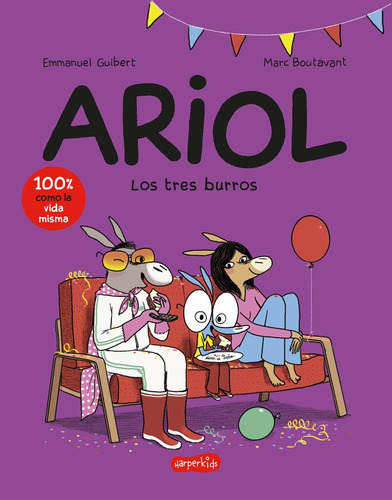 Ariol 8. Los Tres Burros, De Guibert, Emmanuel. Editorial Harperkids, Tapa Blanda En Español, 2024
