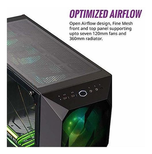 Masterbox Td500 Mesh Airflow Atx Mid With Polygonal Front