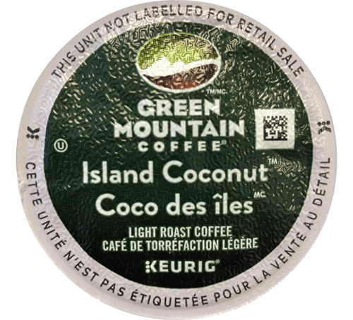 Green Mountain Coffee Island Coconut K-cup (96 Unidades)