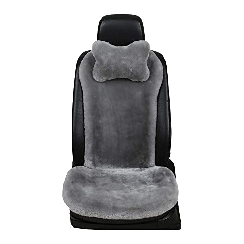 Fundas Asientos De Coche De Piel De Cordero Felpuda Y S...