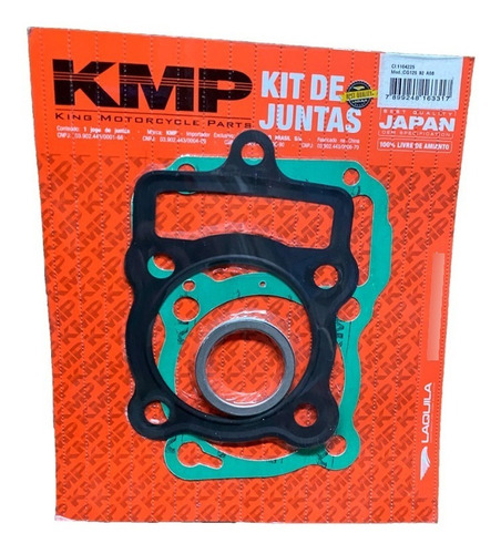 Jogo De Juntas Superior Kit A 4mm Cg 125 Para 150cc Kmp