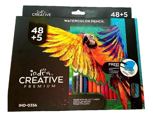 Indra Colores Creative Profesionales Acuarelables 48+5 