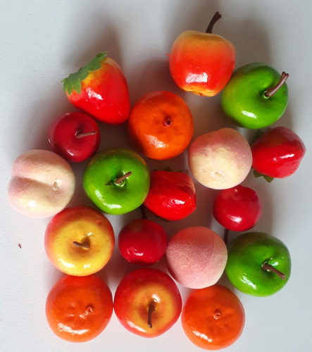 Frutas Artificiales Pequeñas Paquete De 50 Unidades
