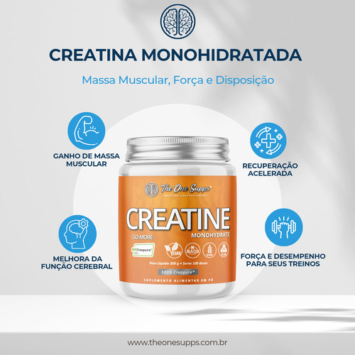 Creatina Creapure 100% pura 300g - The One Supps
