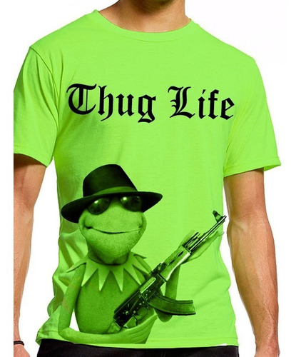 Playera Camiseta Thug Life Ak 47 Rana Moda Unisex Devertido