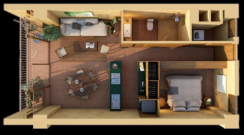 Imagen 3 de 12 de Departamento En Venta En Bucerías De 1 Recámara - Nechi ´i Plus