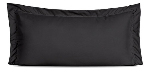 Fronha Slim 90x50cm Envelope C/ 3 Abas Micropercal 200 Fios Cor Preto