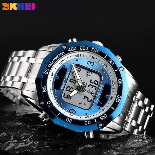Reloj Skmei 1493 Deportivo Solar Acero Inoxidable Digital