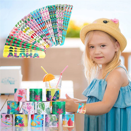 Pulseras De Bofetada Para Niños 100 Pcs Pulseras a presión