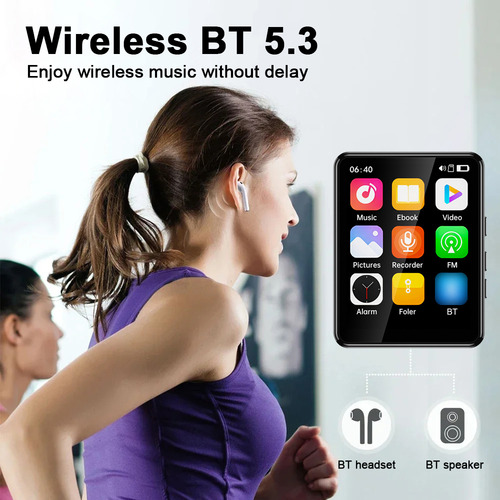 Reproductor Mp3 Y Mp4 Con Altavoz De Pantalla Completa De 2.