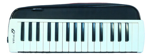Melodica Vintage Deluxe Black And White Vitale Qm32y-bk