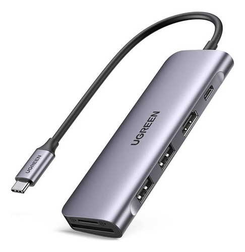 Hub Usb-c 6 En 1 Ugreen 2 Usb-a, 1 Usb-c, Hdmi 4k/30hz Sd