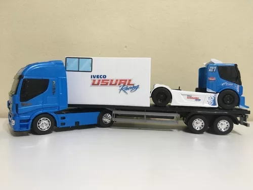 Caminhão + Carreta Iveco Racing Copa Truck 450 - Usual Brinquedos no  Shoptime