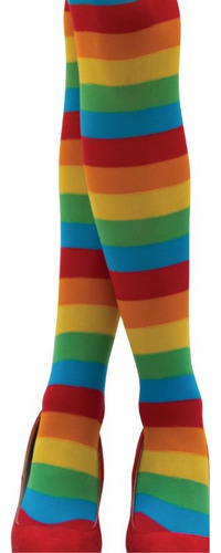 Disfraz Medias Multicolor Payasita Fiesta Carnaval