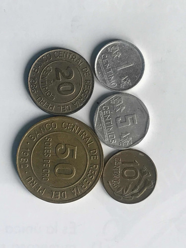 Monedas Peruanas Set X 5 U Diferentes Lotes A Escoger Ver Fo (Usado)