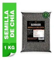 Comprar Semilla de Chía BUENAHORA 1Kg – Superfood Natural con Omega-3 Fibra y Proteína Ideal para Agua de Chía Smoothies Postres y Dietas Saludables – Chia Seeds Salvia hispánica