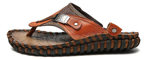 Chanclas De Cuero Genuino Para Hombre 305