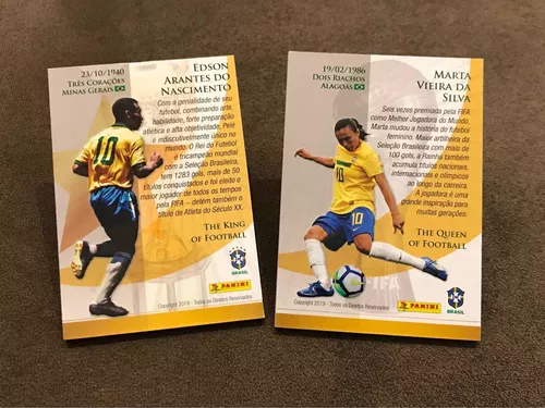 Cards Special Panini Pelé and Marta - The King and The Queen of Football