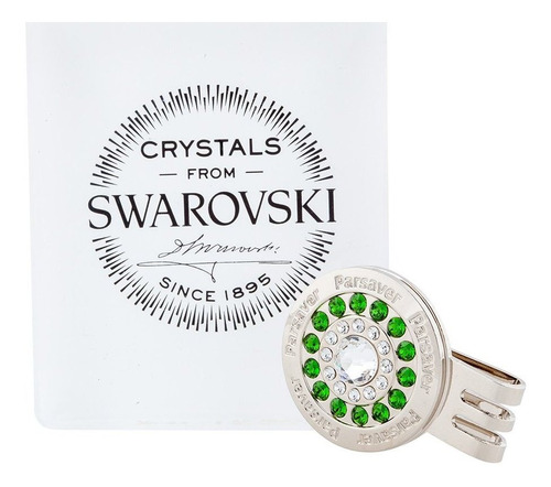 Swarovski Crystal Marcador Pelota Golf  Bullseye Diseño