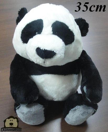 Urso Panda Família Pelucia 20cm + 25cm Filhote + 35cm + 50cm