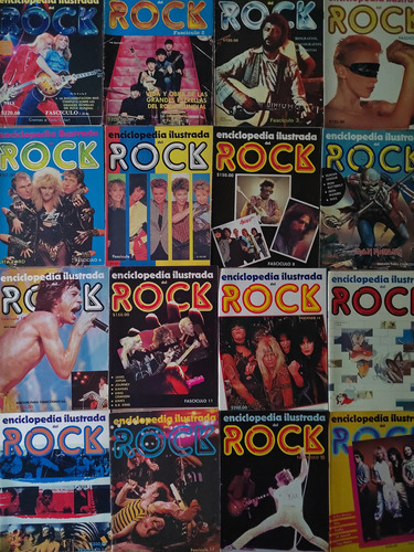 16 Revistas O Fascículos Enciclopedia Ilustrada Del Rock