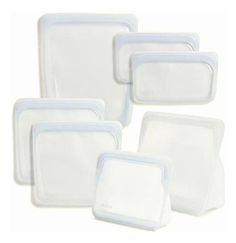 Stasher Bundle 7-pack 100% Silicone Food Grade Reusable