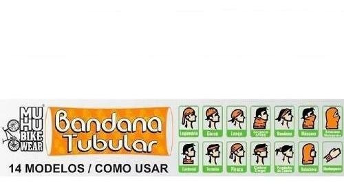 Imagem 2 de 2 de Bandana Tubular Muhu Caveirinha Color Proteção Ciclismo Bike