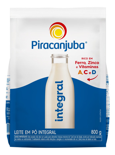 Leite Pó Integral Piracanjuba Pacote 800g