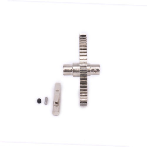 Imagen 3 de 5 de Engranaje Principal De Diff Acero Metal 2pcs 38t Y Motor Piñ