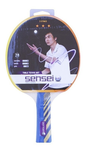Imagen 2 de 2 de Paleta Ping Pong 3 Star | Sensei